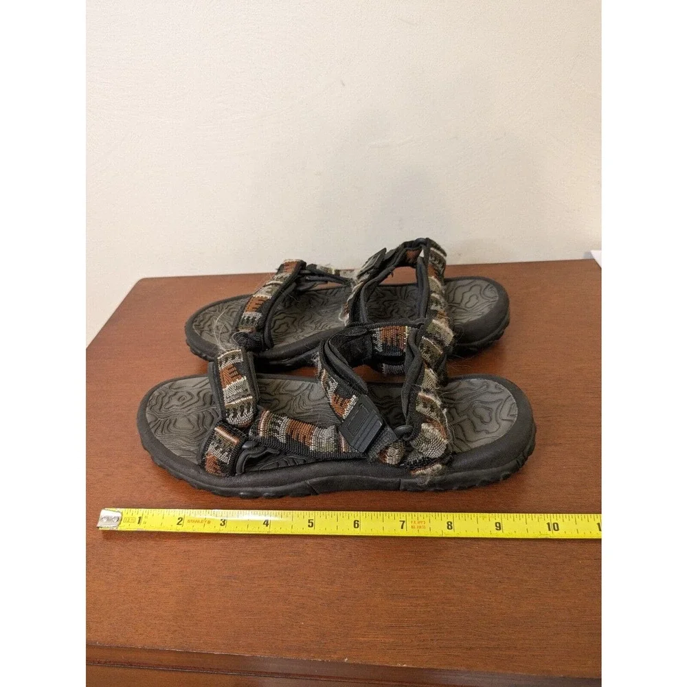 Teva Women's Sandals Brown Gray Adjustable Hook & Loop Straps Size 7.5/8. - Picture 7 of 7